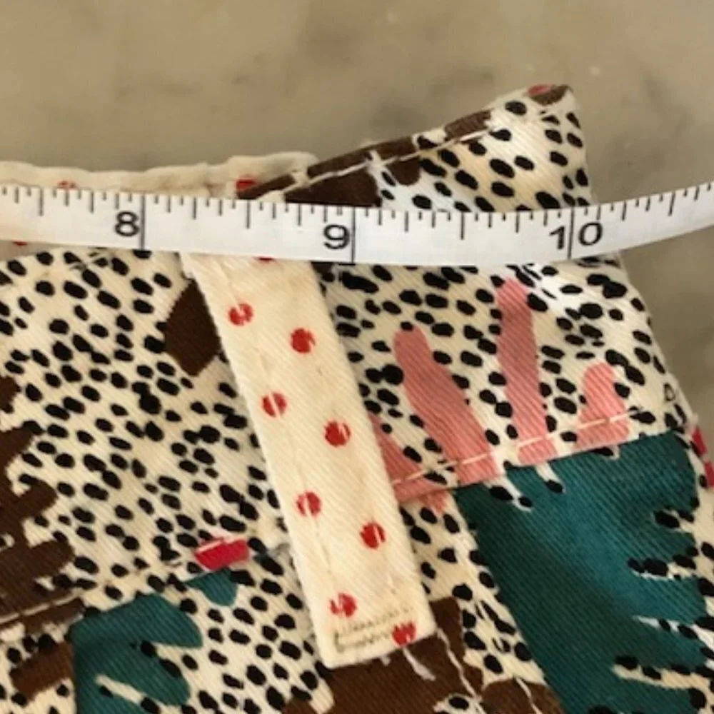 FABULA Print Elastic Waist Pants Trousers Size 6